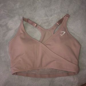 NWOT Gymshark taupe elite sports bra. Never worn